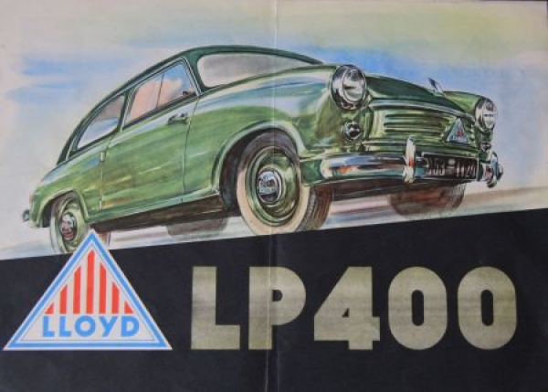 Lloyd LP 400 Modelprogram 1956 Carbrochure (9948)