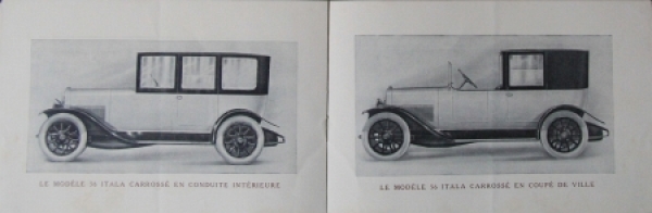 Itala 56 Sport Modellprogramm 1914 Automobilprospekt (8427)