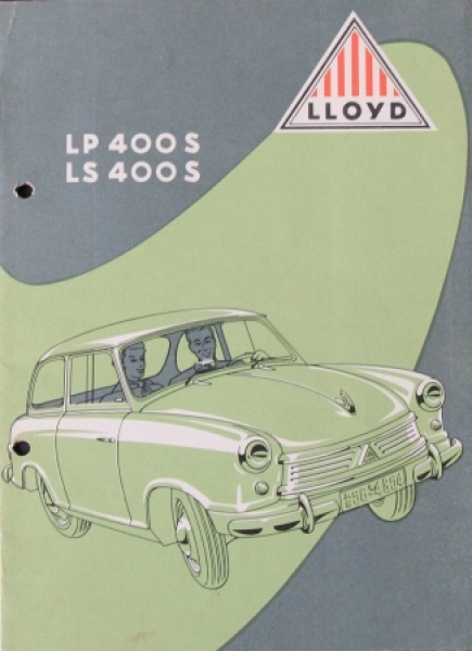 Lloyd LP 400 S Modelprogram 1958 Carbrochure (8466)