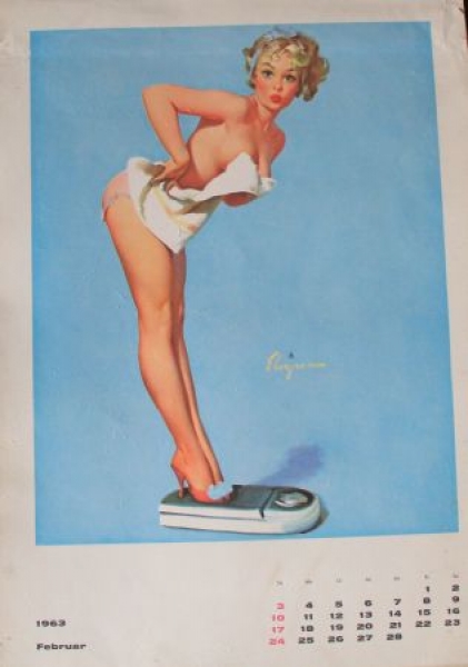 Brown & Bigelow Pin-up Yearcalendar 1963 Gil Elvgren (6922)