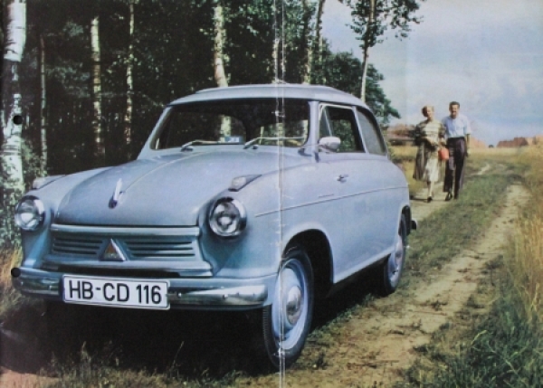 Lloyd Alexander 600 Modelprogram 1958 Carbrochure (8473)