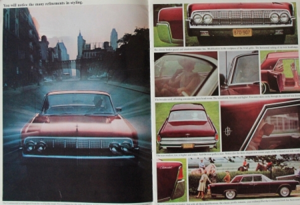 Lincoln Modelprogram 1964 Carbrbochure (7910)