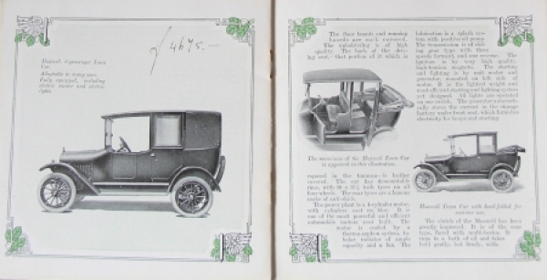 Maxwell Motors Modelprogram 1916 Carbrochure (8510)