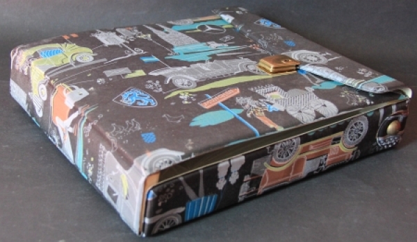 Automobile-Archivbox 1955 with Automobile-Motives and Factorylogos plastic (7044)