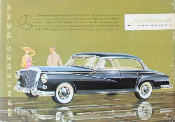 Mercedes-Benz 300 Automatic Modellprogramm 1952 Automobilprospekt (5911)