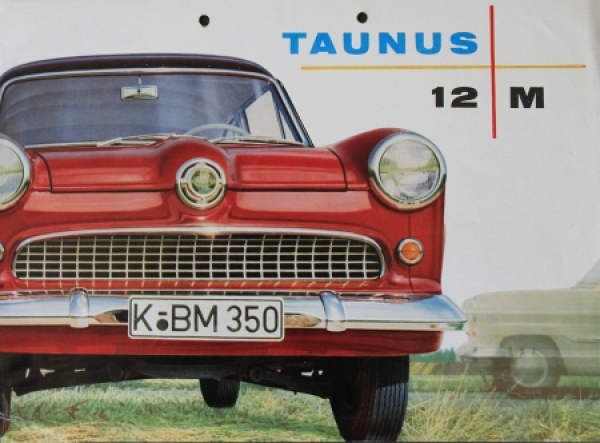 Ford Taunus 12 M Modelprogram 1955 Carbrochure (7105)