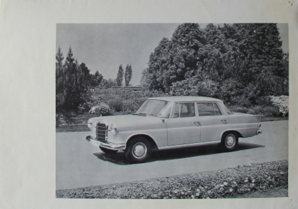 Mercedes-Benz 190 D Modellprogramm 1965 Automobilprospekt (8863)