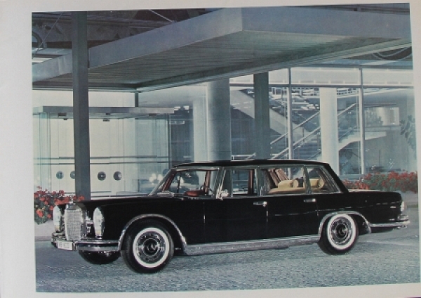 Mercedes-Benz Modellprogramm 1963 Automobilprospekt (8875)