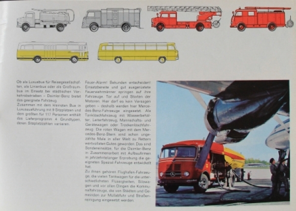 Mercedes-Benz Modellprogramm 1963 Automobilprospekt (8875)