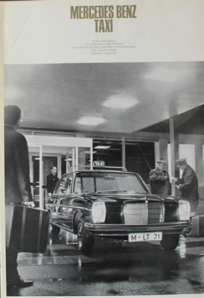 Mercedes-Benz Cab Modelprogram 1967 Carbrochure (8882)