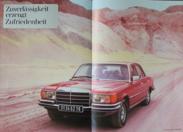 Mercedes-Benz 280 S/SEL Modellprogramm 1976 Automobilprospekt (4347)