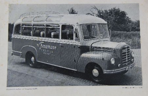 Borgward Bus Modelprogram 1953 Busbrochure (7161)