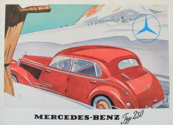 Mercedes-Benz 230 Modelprogram 1939 Carbrochure (7634)