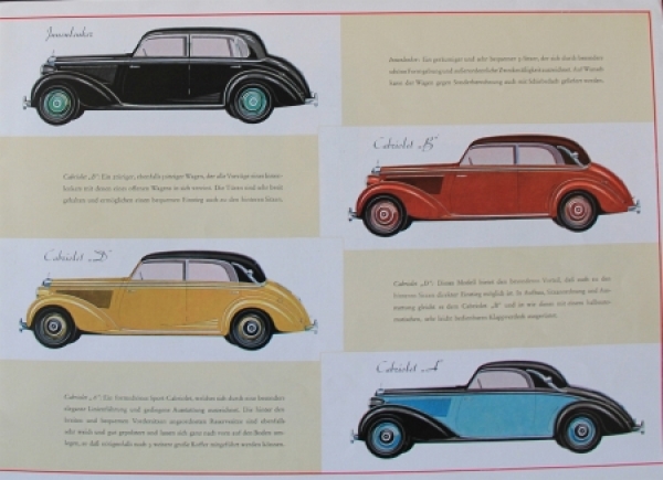 Mercedes-Benz 230 Modelprogram 1939 Carbrochure (7634)