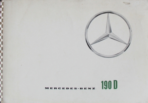 Mercedes-Benz 190 D Modelprogram 1959 Carbrochure (7622)