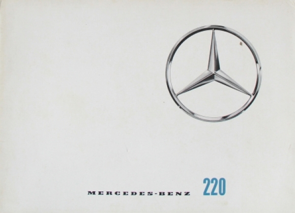 Mercedes-Benz 220 Modellprogramm 1964 Automobilprospekt (7632)