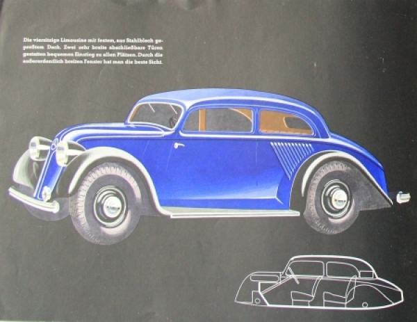 Mercedes-Benz 130 H Modelprogram 1934 Carbrochure (7624)