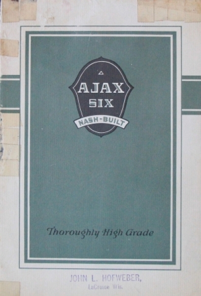 Nash Ajax Six Modelprogram 1926 Carbrochure (8532)