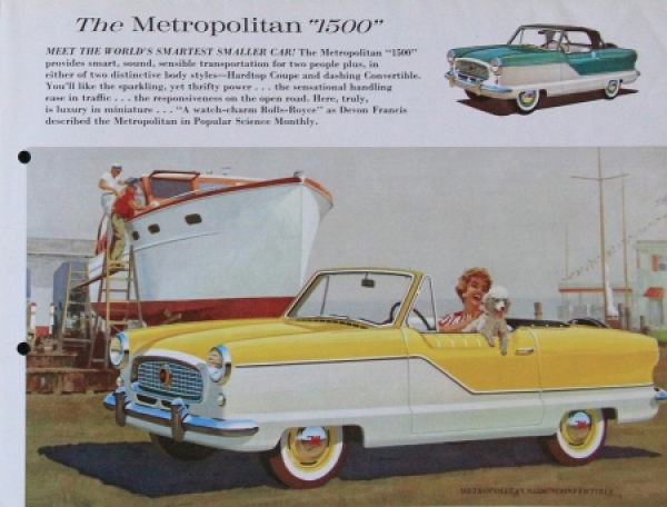 Nash Metropolitan 1500 Modelprogram 1959 Carbrochure (8518)