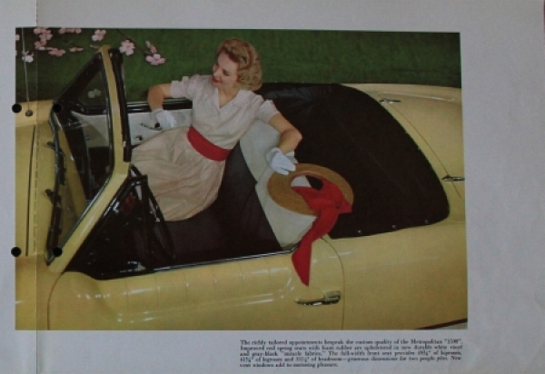 Nash Metropolitan 1500 Modelprogram 1959 Carbrochure (8518)