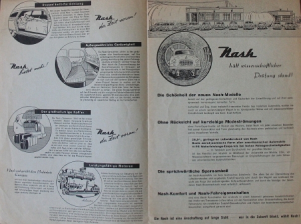 Nash Modelprogram 1951 "Pionier bleibt Pionier" Carbrochure (4608)