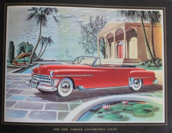 Chrysler Modelprogram 1950 "Finest in the fine car field" Carbrochure (7197)