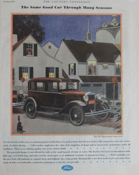 Ford Model A Three-Window Sedan 1930 Advertising (1158)