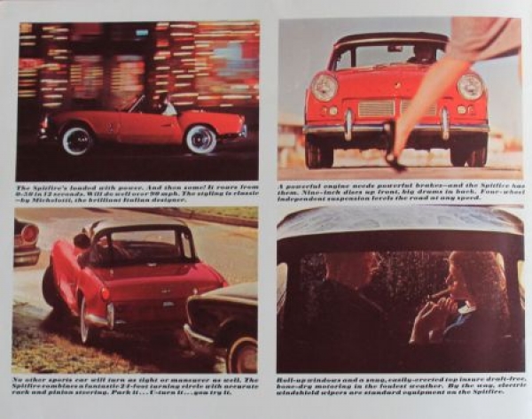 Triumph Spitfire Modelprogram 1965 Carbrochure (7252)