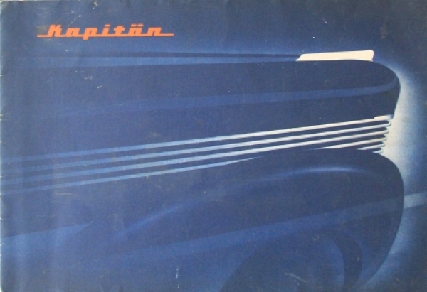 Opel Kapitaen Modelprogram 1939 Automobile-Prestigebrochure (7996)