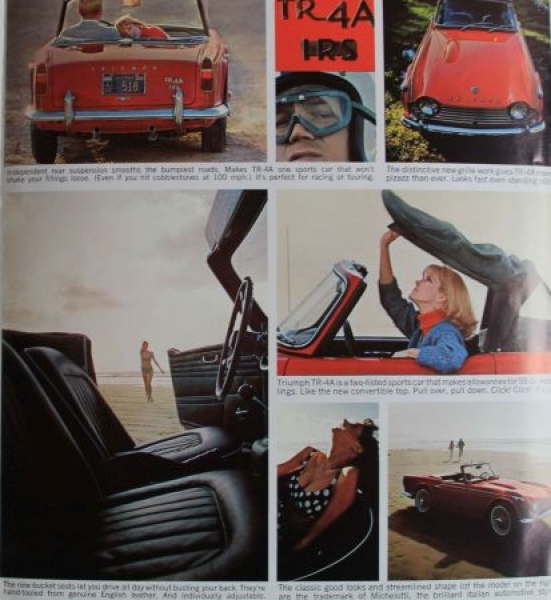 Triumph TR 4 A Modelprogram 1965 Carbrochure (2261)