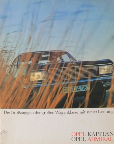Opel Kapitaen Admiral Modelprogram 1966 Carbrochure (7982)