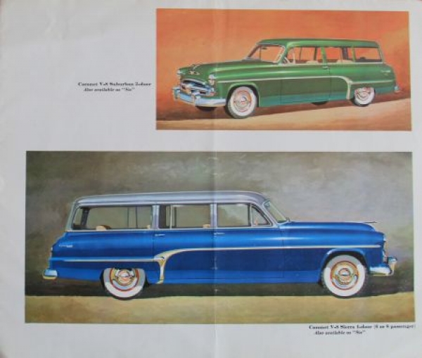 Dodge Modelprogram 1954  "Elegance in Action" Carbrochure (2255)
