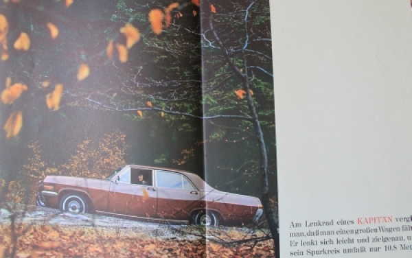Opel Kapitaen Admiral Modelprogram 1966 Carbrochure (7985)