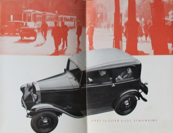 Opel Modelprogram 1935 Carbrochure (7922)