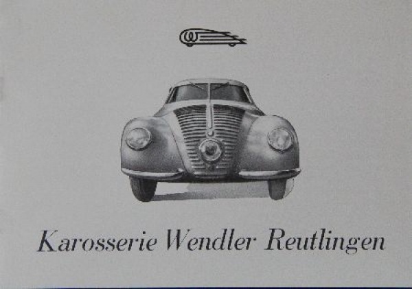 Wendler Karrosseriebau Modellprogramm 1948 Automobilprospekt (7362)