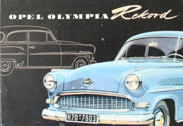 Opel Rekord Modelprogram 1956 Carbrochure (8216)