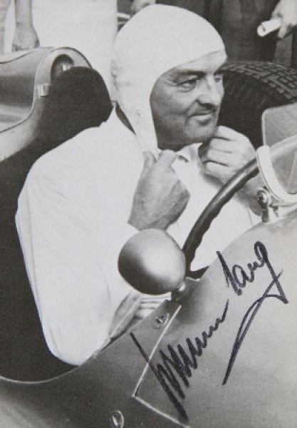 Hermann Lang Racingdriver 1938 original autograph (7383)
