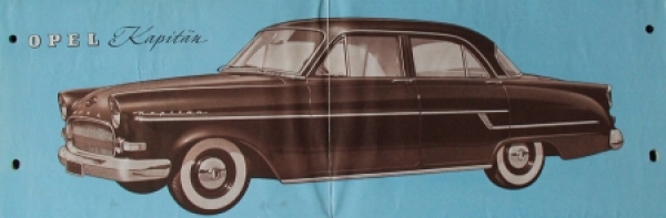 Opel Rekord Modelprogram 1955 Carbrochure (8228)