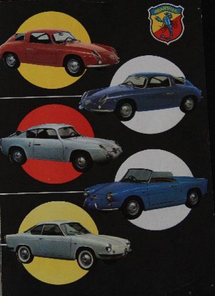 Abarth Fiat 750 Modelprogram 1961 "Abarth siegt" Carbrochure (7409)