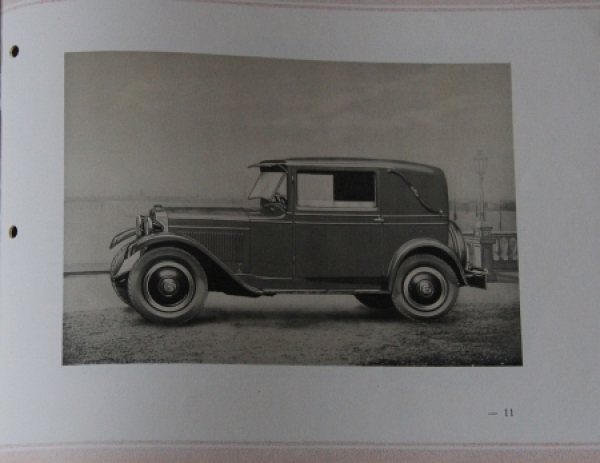 Fiat 509 Modelprogram 1929 Carbrochure (7418)