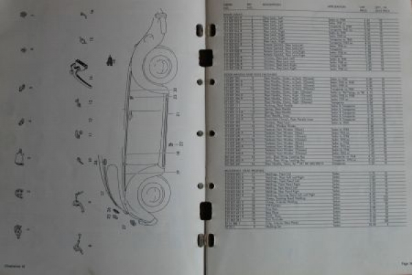 Volkswagen Beetle Transporter 1964 Sparepart-list (2249)