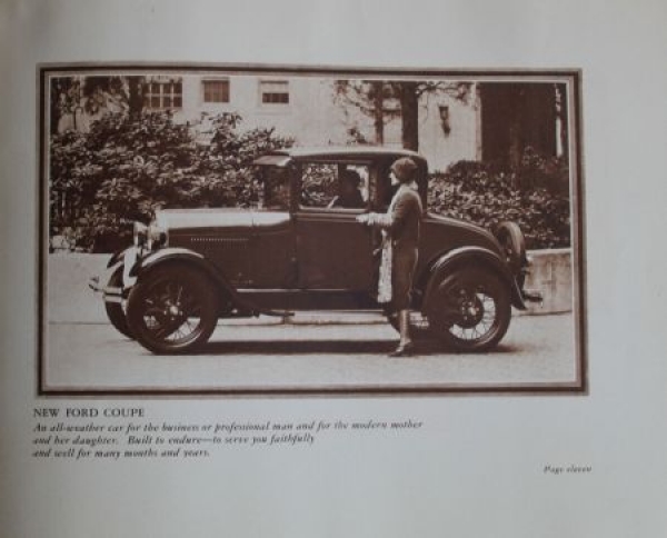 Ford A Modelprogram 1928 "A new kind of motor-car beauty" Carbrochure (4837)