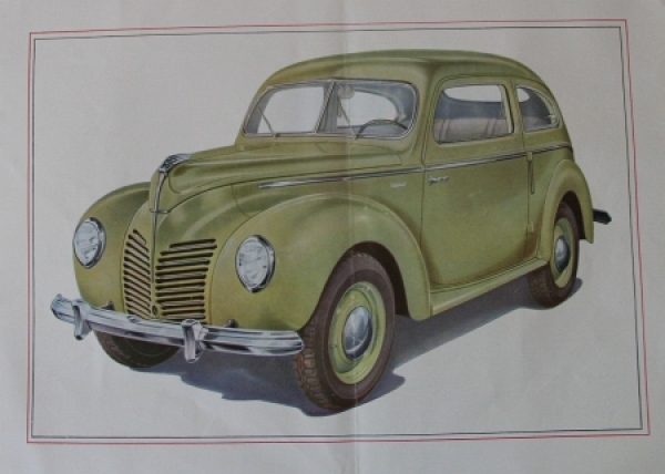 Ford Taunus Spezial Modelprogram 1950 Reuters-Drawings Carbrochure (7453)