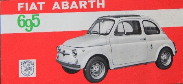 Abarth Fiat 695 Modelprogram 1962 Carbrochure (7457)
