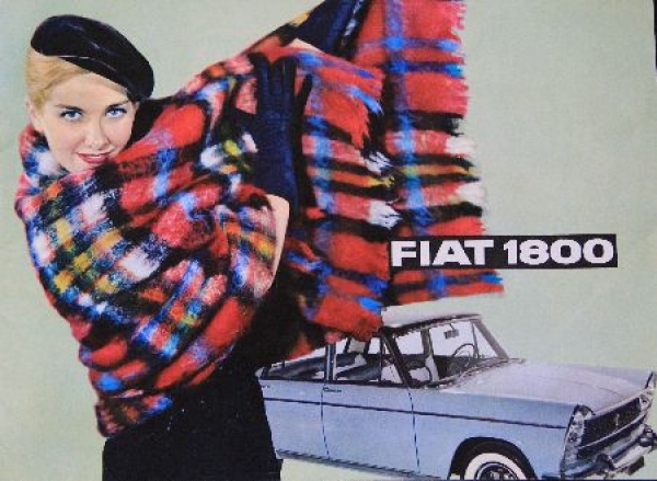 Fiat 1800 Modellprogramm 1962 Automobilprospekt (7462)
