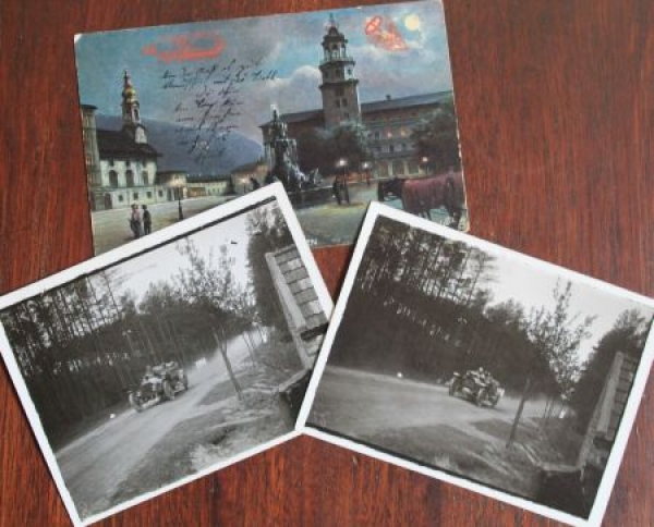 Prinz-Heinrich-Trophy 1909 Horch Racingcar three Original Postcards (7171)