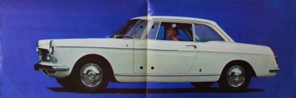 Peugeot 404 Convertible Coupe Super Luxe Modelprogram 1967 Carbrochure (4296)