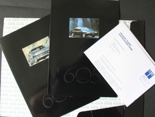 Peugeot 605 Modelprogram 1992 Carbrochure (9093)