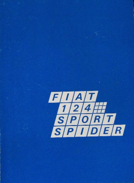 Fiat 124 Sport Spider Modelprogram 1970 Carbrochure (7481)