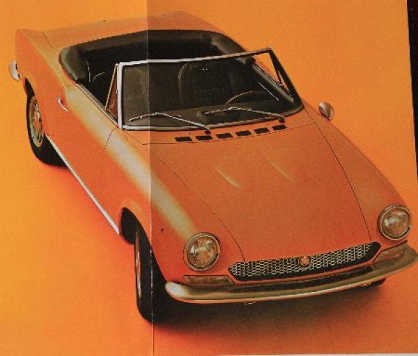 Fiat 124 Sport Spider Modelprogram 1970 Carbrochure (7481)